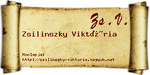 Zsilinszky Viktória névjegykártya